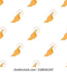Single hand gesture pattern. hand gesture concept. flat trendy Vector seamless Pattern, background, wallpaper