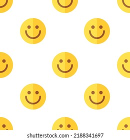 Single happy pattern. happy concept. flat trendy Vector seamless Pattern, background, wallpaper