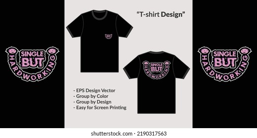 Estilo de tipografía de comillas simples pero muy eficaces. para diseñar camisetas o mercancía