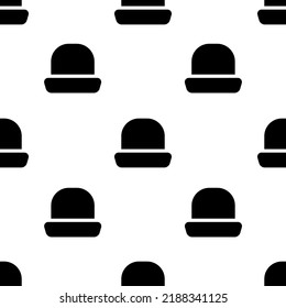 Single Hat pattern. Hat concept. filled trendy Vector seamless Pattern, background, wallpaper