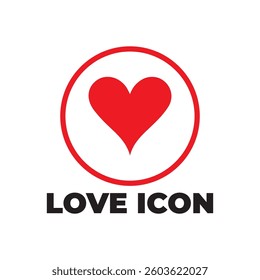 Single heart shape icon vector illustration eps 10