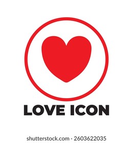 Single heart shape icon vector illustration eps 10