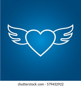 Single Heart Wings