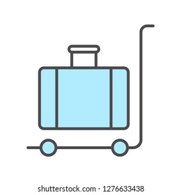 Single high quality airport related icon. Isolated airport symbols in white background. Graphic icons element