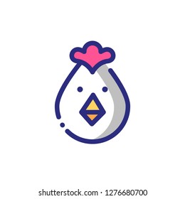 Single high quality animal related icon. Isolated animal symbols in white background. Graphic icons element