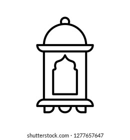Single high quality arabic lanterns related icon. Isolated arabic lanterns symbols in white background. Graphic icons e