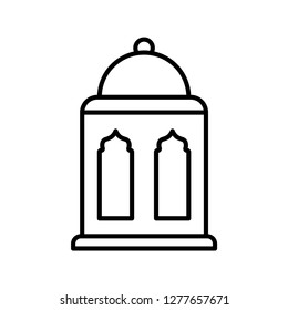 Single high quality arabic lanterns related icon. Isolated arabic lanterns symbols in white background. Graphic icons e