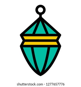 Single high quality arabic lanterns related icon. Isolated arabic lanterns symbols in white background. Graphic icons e