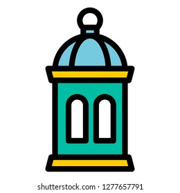 Single high quality arabic lanterns related icon. Isolated arabic lanterns symbols in white background. Graphic icons e