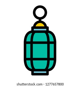 Single high quality arabic lanterns related icon. Isolated arabic lanterns symbols in white background. Graphic icons e