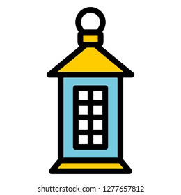 Single high quality arabic lanterns related icon. Isolated arabic lanterns symbols in white background. Graphic icons e