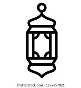 Single high quality arabic lanterns related icon. Isolated arabic lanterns symbols in white background. Graphic icons e