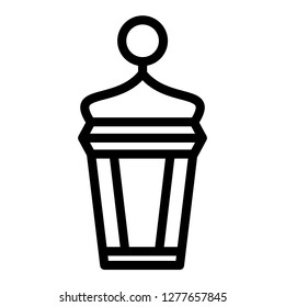 Single high quality arabic lanterns related icon. Isolated arabic lanterns symbols in white background. Graphic icons e