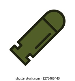Single high quality army related icon. Isolated army symbols in white background. Graphic icons element