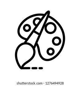 Single high quality art and design related icon. Isolated art and design symbols in white background. Graphic icons element