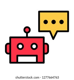 Single high quality artificial Intelligence related icon. Isolated artificial Intelligence symbols in white background. Graphic icons element
