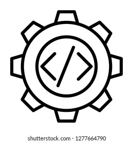 Single high quality artificial Intelligence related icon. Isolated artificial Intelligence symbols in white background. Graphic icons element