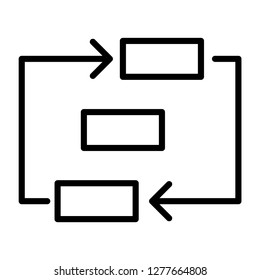 Single high quality artificial Intelligence related icon. Isolated artificial Intelligence symbols in white background. Graphic icons element