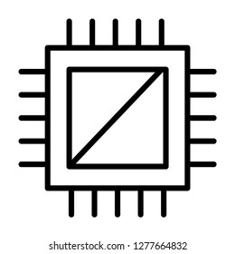 Single high quality artificial Intelligence related icon. Isolated artificial Intelligence symbols in white background. Graphic icons element