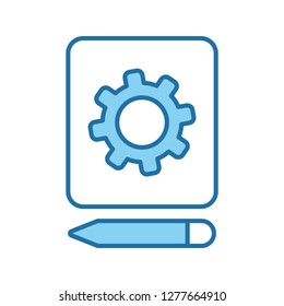 Single high quality artificial Intelligence related icon. Isolated artificial Intelligence symbols in white background. Graphic icons element