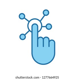 Single high quality artificial Intelligence related icon. Isolated artificial Intelligence symbols in white background. Graphic icons element