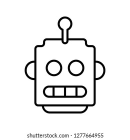 Single high quality artificial Intelligence related icon. Isolated artificial Intelligence symbols in white background. Graphic icons element