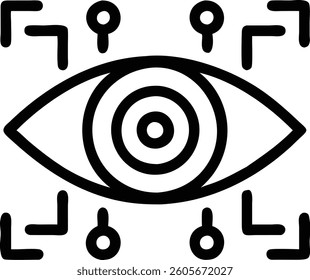 Single high quality artificial Intelligence related icon. Isolated artificial Intelligence symbols in transparent background. Graphic icons element