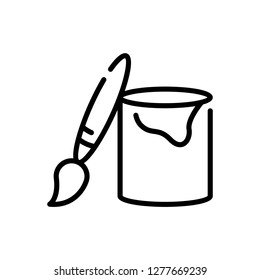 Single high quality artist related icon. Isolated artist  symbols in white background. Graphic icons element