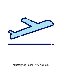 Single high quality aviation related icon. Isolated aviation symbols in white background. Graphic icons element