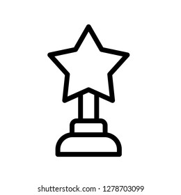 Single high quality awarding and trophy related icon. Isolated awarding and trophy symbols in white background. Graphic icons element