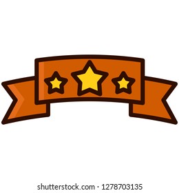 Single high quality awarding and trophy related icon. Isolated awarding and trophy symbols in white background. Graphic icons element