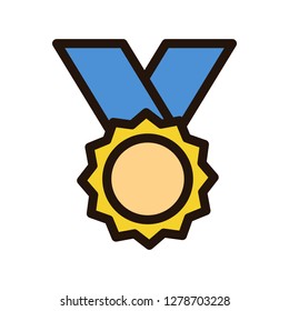 Single high quality awarding and trophy related icon. Isolated awarding and trophy symbols in white background. Graphic icons element