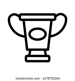 Single high quality awarding and trophy related icon. Isolated awarding and trophy symbols in white background. Graphic icons element