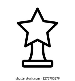 Single high quality awarding and trophy related icon. Isolated awarding and trophy symbols in white background. Graphic icons element