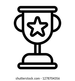 Single high quality awarding and trophy related icon. Isolated awarding and trophy symbols in white background. Graphic icons element