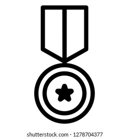 Single high quality awarding and trophy related icon. Isolated awarding and trophy symbols in white background. Graphic icons element