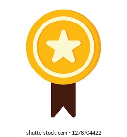Single high quality awarding and trophy related icon. Isolated awarding and trophy symbols in white background. Graphic icons element