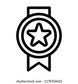 Single high quality awarding and trophy related icon. Isolated awarding and trophy symbols in white background. Graphic icons element
