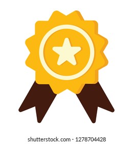 Single high quality awarding and trophy related icon. Isolated awarding and trophy symbols in white background. Graphic icons element