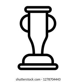 Single high quality awarding and trophy related icon. Isolated awarding and trophy symbols in white background. Graphic icons element