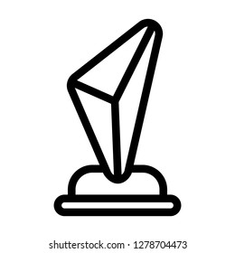 Single high quality awarding and trophy related icon. Isolated awarding and trophy symbols in white background. Graphic icons element
