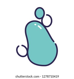 Single high quality bacteria related icon. Isolated bacteria symbols in white background. Graphic icons element