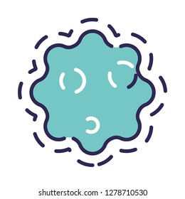 Single high quality bacteria related icon. Isolated bacteria symbols in white background. Graphic icons element