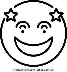 A single, high-quality smile icon, perfect for websites, apps, or presentations.