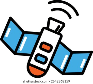 Eén pictogram met hoge resolutie en een strak, modern design, met een levendig kleurenpalet.