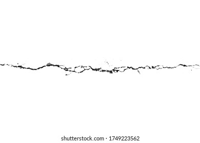 Single horizontal crack grunge urban background with rough surface. Dust overlay distress grained texture. One color graphic resource.