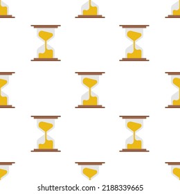 Single hourglass pattern. hourglass concept. flat trendy Vector seamless Pattern, background, wallpaper