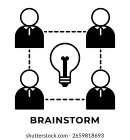 Tormenta de ideas de un solo ícono, perfecto para presentación, Sitio web, App y más, estilo mixto de íconos
