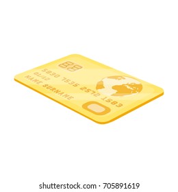 single icon in cartoon style.Credit, vector symbol stock illustration web.