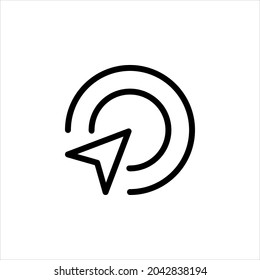 Single icon click with line style. Perfect for you website, application, background, game, software or presentation